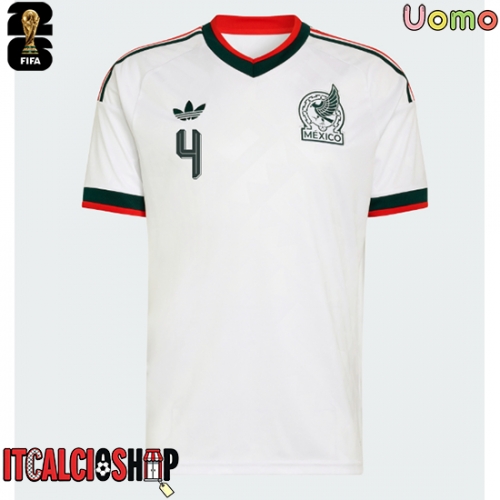 Messico Edson Alvarez #4 Seconda Maglia Mondiali 2026 Manica Corta